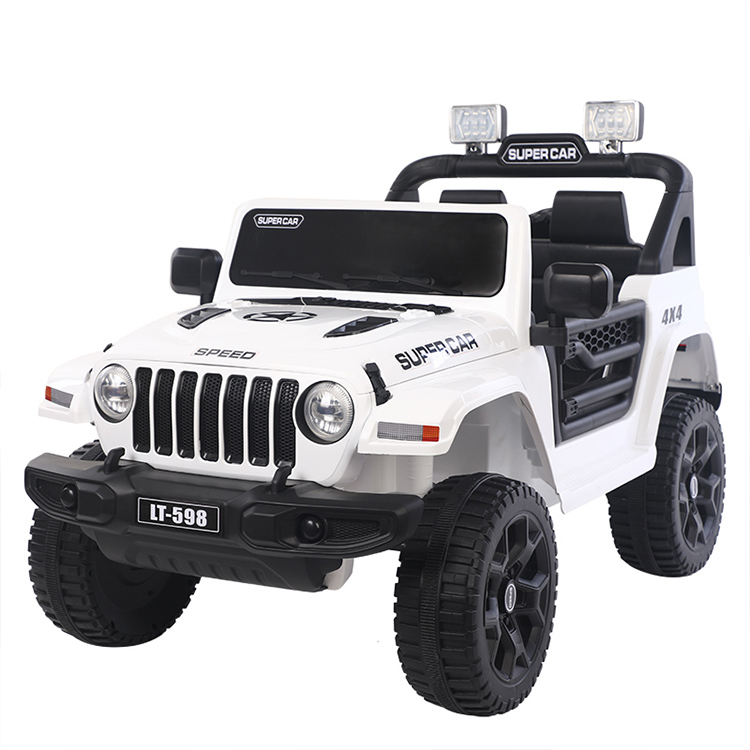 Voiture à Pédales Électrique 12V — 2 Places, 5–7 Ans | Musique, Anglais, Appli Mobile & Amortisseurs 4 Roues